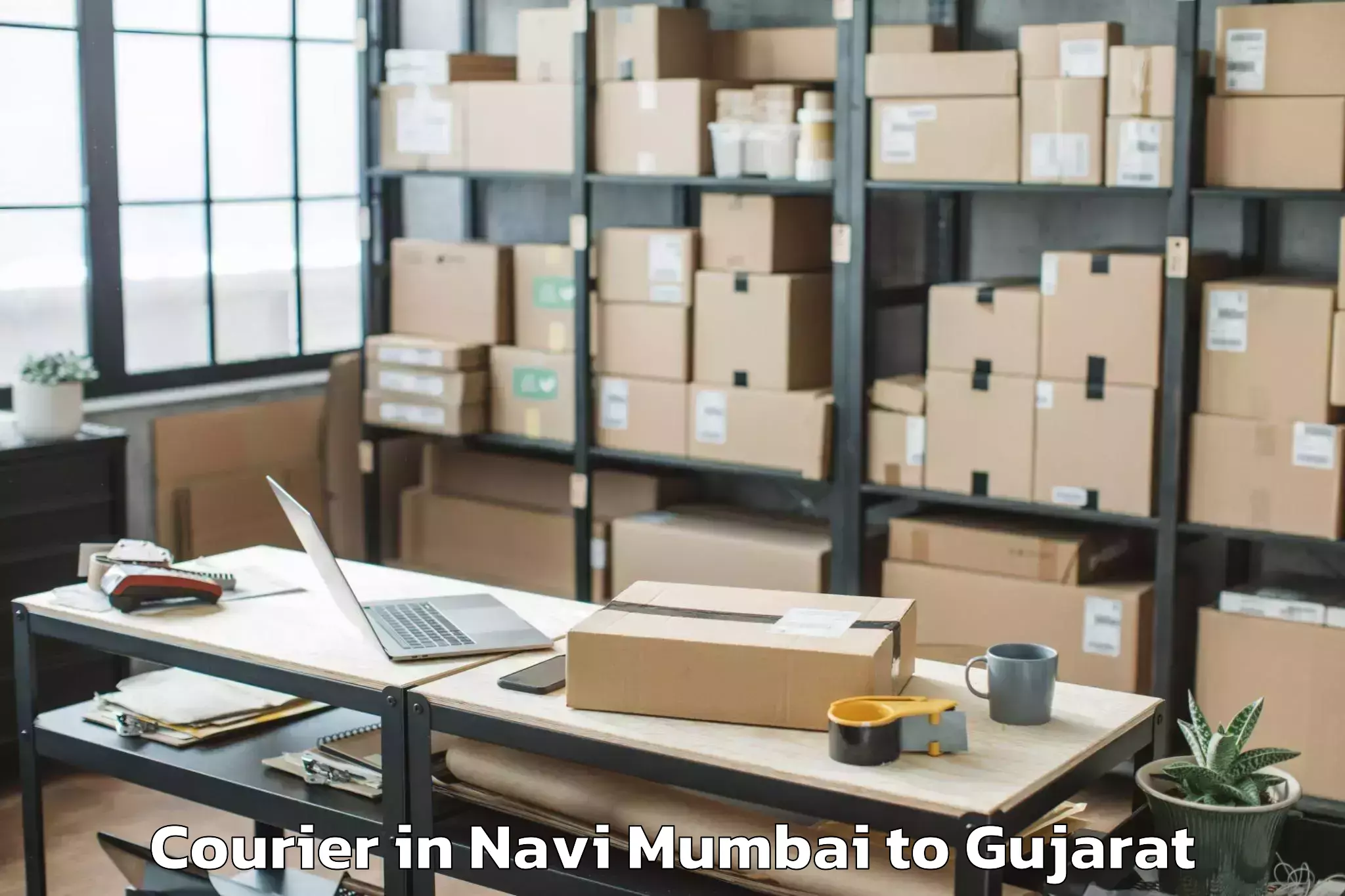 Top Navi Mumbai to Devgadh Baria Courier Available